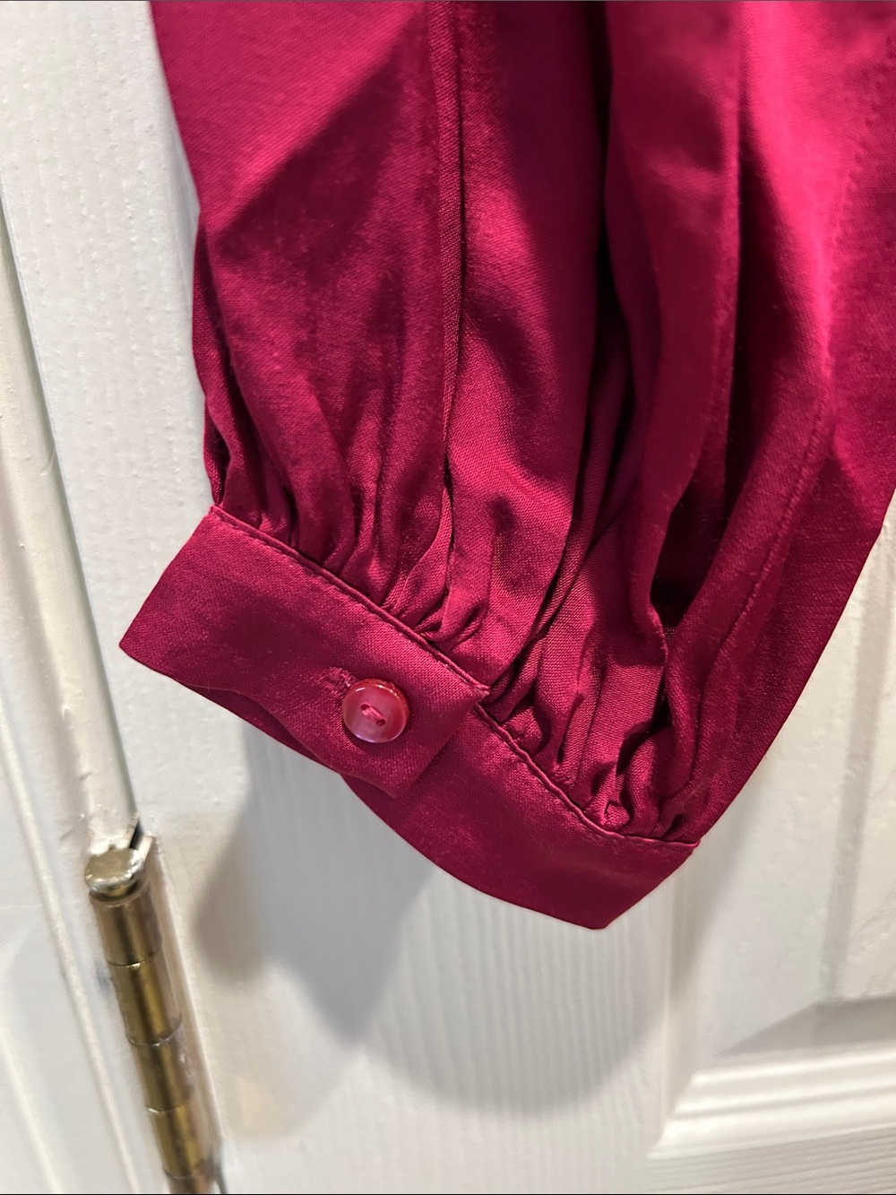 BR Satin Wrap dress- Raspberry - Picture 5 of 6